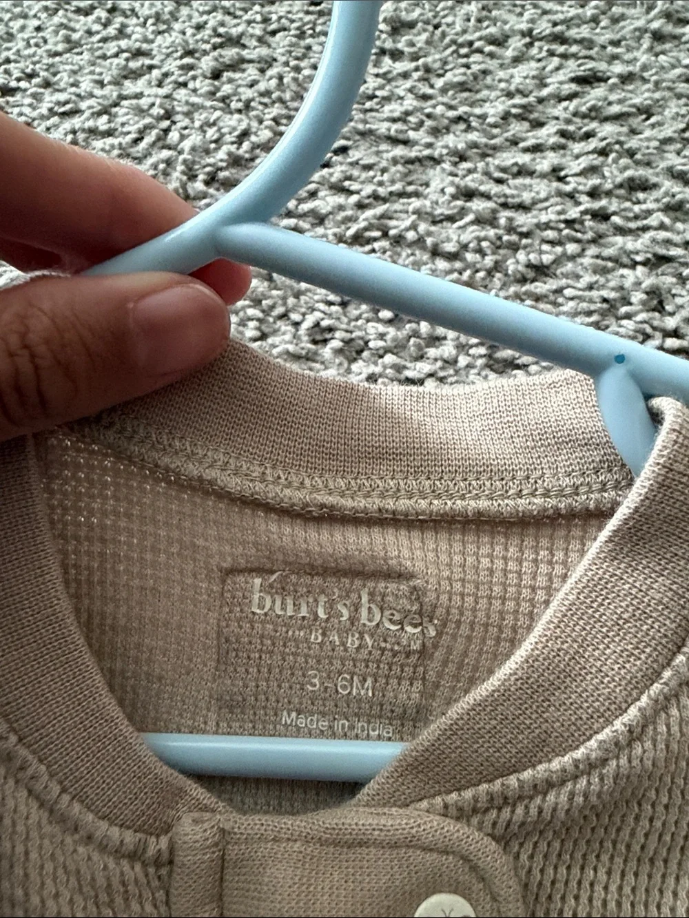 Beige Ribbed Footed One-Piece for Kids - Neutral Comfort